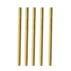 Pajitas reutilizables (5) - Madera de Bambú - Eco Rascals