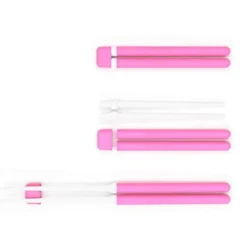 Palillos orientales extensibles fucsias - Poliestireno (sin BPA) - Monbento