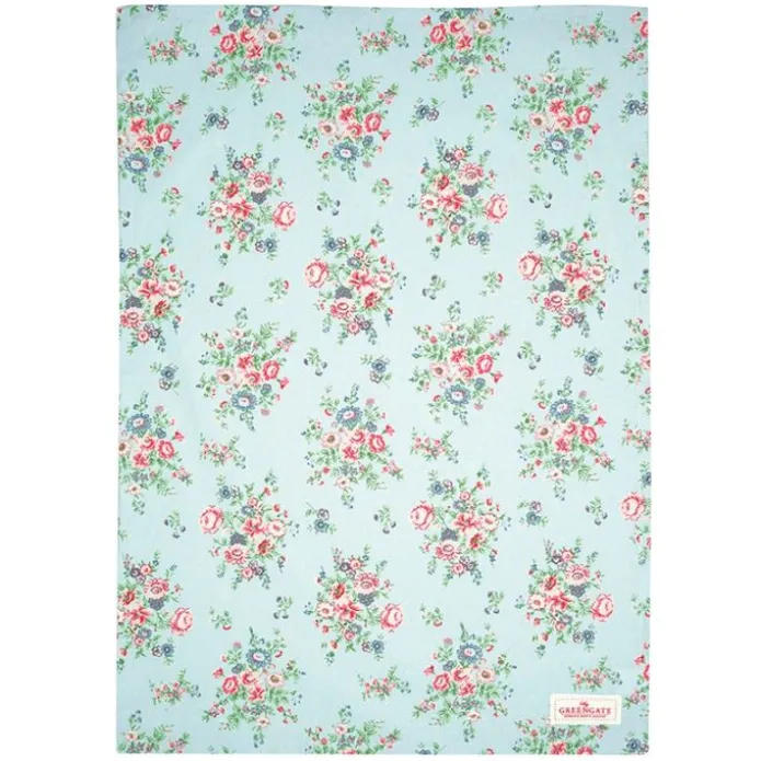 Paño de algodón grande para cocina Ailis Pale Blue 70 x 50 cm - GreenGate