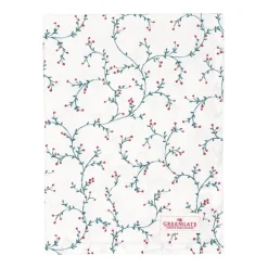 Paño de algodón grande para cocina Lucie White 71 x 52 cm - GreenGate