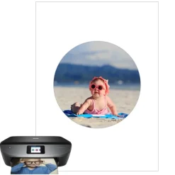 Papel de arroz fino - Círculo de 15 cm - Impresión personalizada