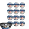 Papel de arroz fino - Círculos de 6 cm (12) - Impresión personalizada