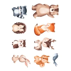 Papel de azúcar Animalitos del Bosque mix - María Lunarillos