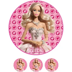 Papel de azúcar Barbie 20 cm - María Lunarillos