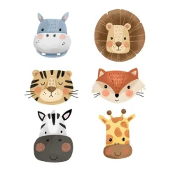 Papel de azúcar cabezas Animalitos de la Selva mix - María Lunarillos