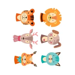 Papel de azúcar cabezas Animalitos Vintage mix - María Lunarillos