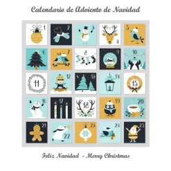 Papel de azúcar calendario de adviento - María Lunarillos