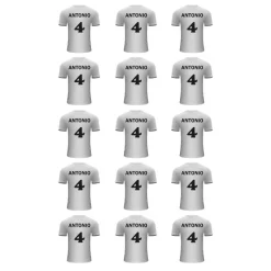 Papel de azúcar - Camiseta fútbol Real Madrid nombre y número 5 cm (15) - Impresión personalizada