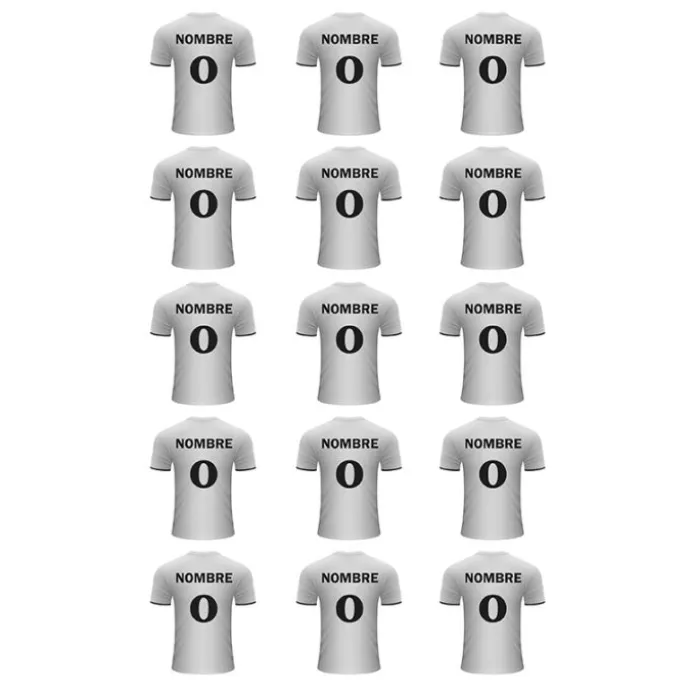 Papel de azúcar - Camiseta fútbol Real Madrid nombre y número 5 cm (15) - Impresión personalizada