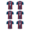 Papel de azúcar - Camiseta fútbol Barcelona nombre y número 8 cm (6) - Impresión personalizada