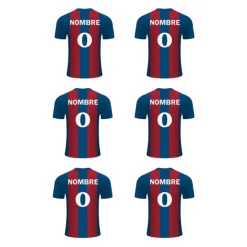 Papel de azúcar - Camiseta fútbol Barcelona nombre y número 8 cm (6) - Impresión personalizada