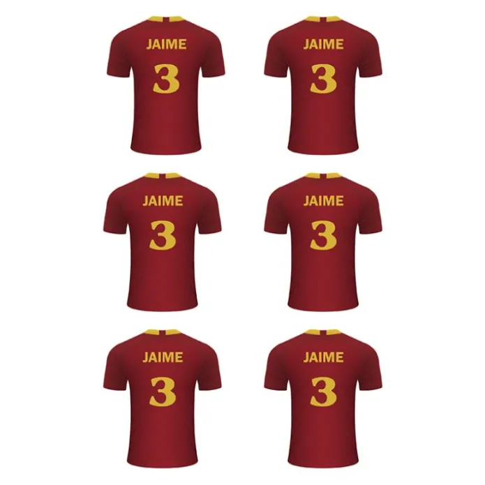 Papel de azúcar - Camiseta fútbol España nombre y número 8 cm (6) - Impresión personalizada