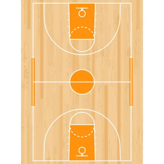 Papel de azúcar Campo de baloncesto A4 - María Lunarillos