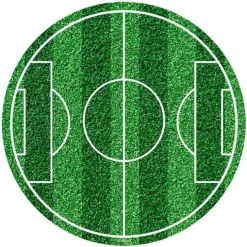 Papel de azúcar Campo de fútbol 19,5 cm - Sin gluten - Dekora