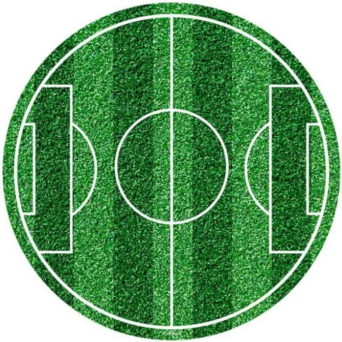 Papel de azúcar Campo de fútbol 19,5 cm - Sin gluten - Dekora