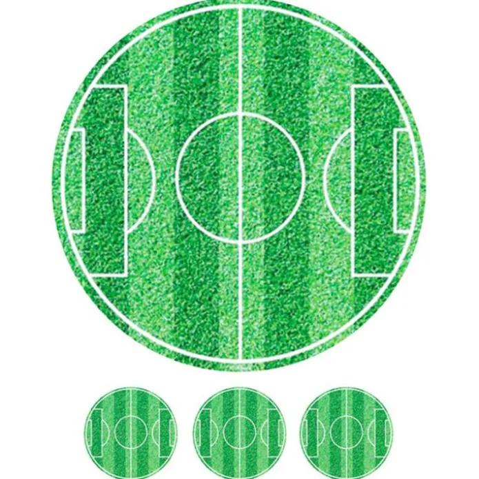 Papel de azúcar campo de fútbol 20 cm - María Lunarillos