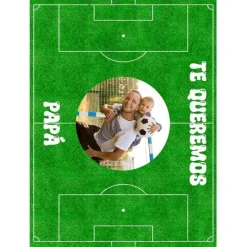 Papel de azúcar Campo de fútbol - Foto y Rótulo personalizado A4 - Impresión personalizada