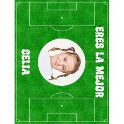 Papel de azúcar Campo de fútbol - Foto y Rótulo personalizado A4 - Impresión personalizada