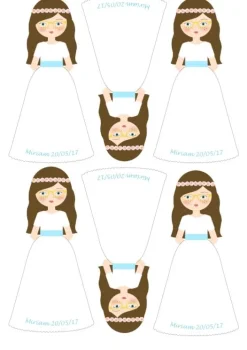 Papel de azúcar - Carlota Comunión - Impresión personalizada