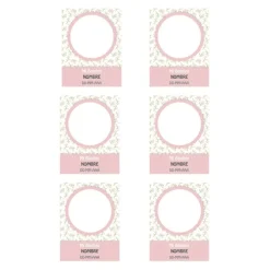 Papel de azúcar con foto, nombre y fecha personalizada - Mi Bautizo rosa 6 x 8 cm (6)
