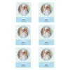 Papel de azúcar con foto, nombre y fecha personalizada - Mi Bautizo azul 6 x 8 cm (6)
