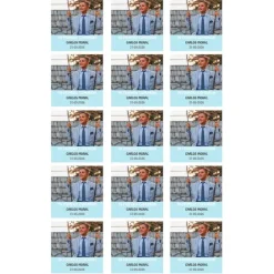 Papel de azúcar con foto, nombre y fecha personalizada cuadrado 5 cm (15) - Mi Primera Comunión