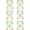 Papel de azúcar con nombre y fecha personalizada - Dinosaurios 6 x 8 cm (6) - Impresión comestible personalizada