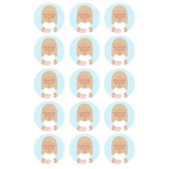Papel de azúcar - Círculos de 5 cm (15) Carlota Comunión - Impresión personalizada