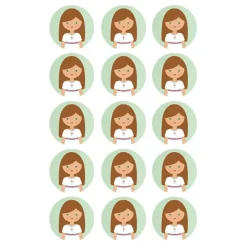 Papel de azúcar - Círculos de 5 cm (15) Celia Comunión - Impresión comestible personalizada