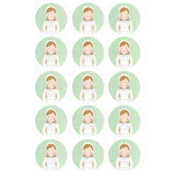 Papel de azúcar - Círculos de 5 cm (15) Paloma Comunión - Impresión comestible personalizada