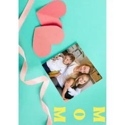 Papel de azúcar - Día de la Madre con foto personalizada A4 - Impresión personalizada