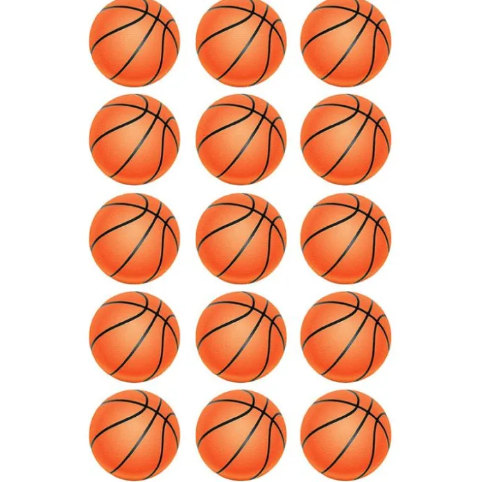 Papel de azúcar de Balón de baloncesto - 5 cm (15) - María Lunarillos