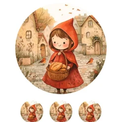 Papel de azúcar de Caperucita - 20 cm - María Lunarillos