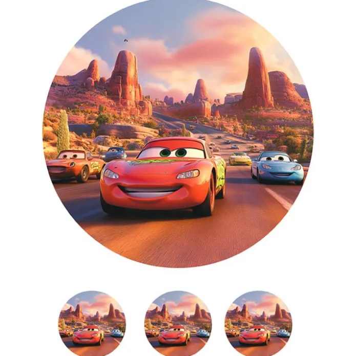 Papel de azúcar de Cars - 20 cm - María Lunarillos