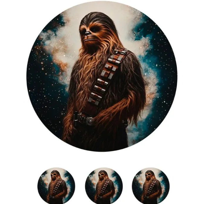 Papel de azúcar de Chewbacca - 20 cm - María Lunarillos