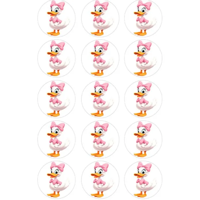 Papel de azúcar de Daisy - 5 cm (15) - María Lunarillos