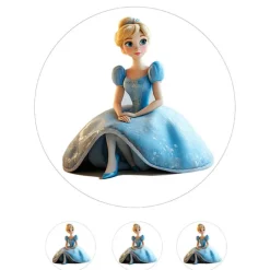 Papel de azúcar de La Cenicienta - 20 cm - María Lunarillos