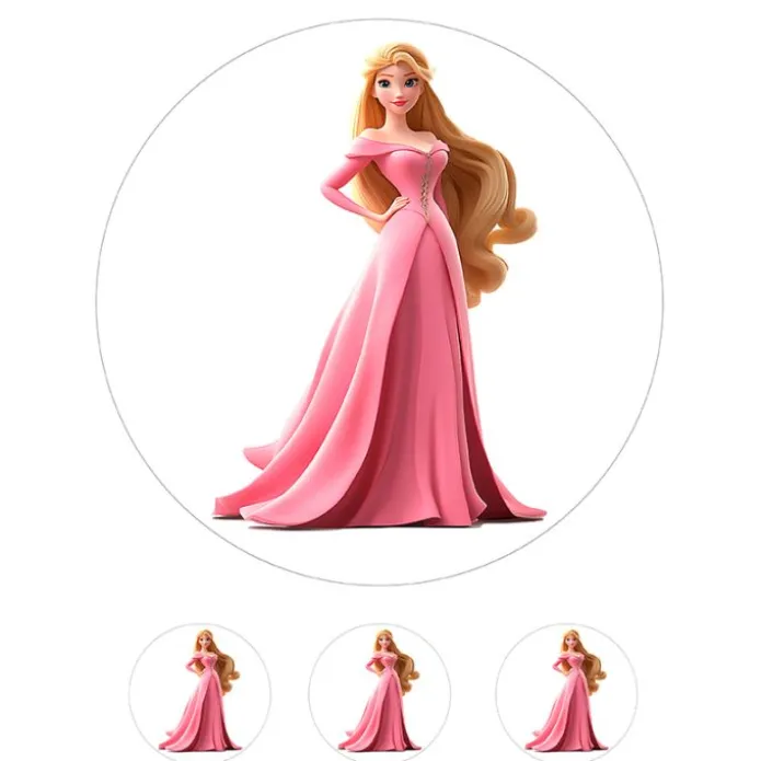 Papel de azúcar de la Princesa Aurora - 20 cm - María Lunarillos