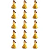 Papel de azúcar de la Princesa Bella - 5 cm (15) - María Lunarillos