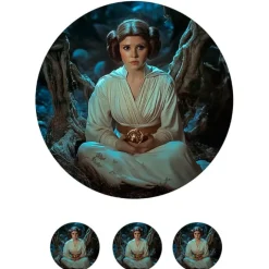 Papel de azúcar de la Princesa Leia - 20 cm - María Lunarillos