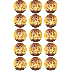 Papel de azúcar de Las guerreras K-POP - 1 - 5 cm (15) - María Lunarillos