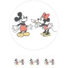 Papel de azúcar de Mickey y Minnie Mouse - 20 cm - María Lunarillos
