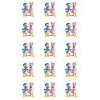 Papel de azúcar de Pato Donald y Daisy - 5 cm (15) - María Lunarillos