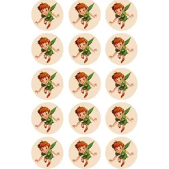 Papel de azúcar de Peter Pan - 5 cm (15) - María Lunarillos