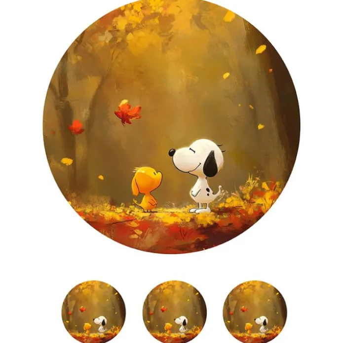 Papel de azúcar de Snoopy & Woodsotck - 20 cm - María Lunarillos