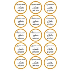Papel de azúcar - 15 diseños iguales en Círculos de 5 cm Nombre y fecha Mi primera comunión - Impresión comestible personalizada