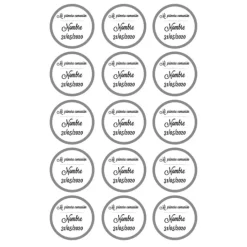 Papel de azúcar - 15 diseños iguales en Círculos de 5 cm Nombre y fecha Mi primera comunión - Impresión comestible personalizada