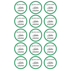 Papel de azúcar - 15 diseños iguales en Círculos de 5 cm Nombre y fecha Mi primera comunión - Impresión comestible personalizada