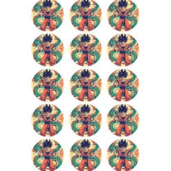 Papel de azúcar Dragon Ball 3 - 5 cm (15) - María Lunarillos