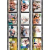 Papel de azúcar - 12 fotos diferentes en Tiras de película 6,5 x 4,5 cm Efecto Film - Impresión comestible personalizada